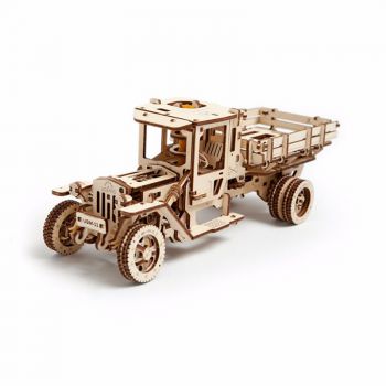 乌克兰Ugears木质机械传动模型---卡车 卡车