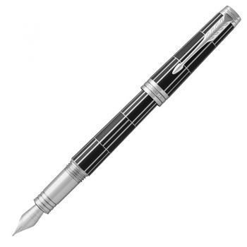 派克（PARKER）新款首席系列 - 时尚现代黑白夹钢笔