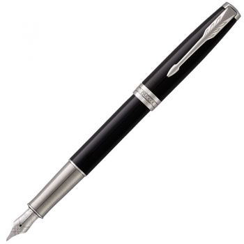 派克（PARKER）新款卓尔系列 - 丽雅黑色白夹钢笔