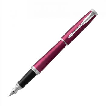 Parker派克钢笔 都市粉红白夹墨水笔